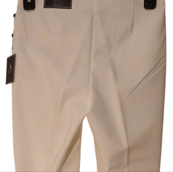 Jules & Leopold -NWT White Skinny Pants W/Cropped Leg Elastic Waist, Size Medium - Picture 13 of 13